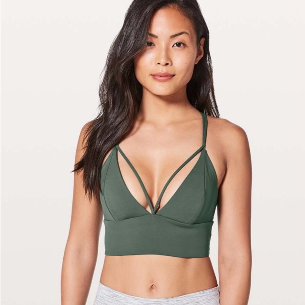 Lululemon Pushing Bra Limits Bra size 4 Dark Forrest